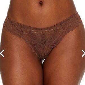 Bare Necessities The Essential Lace Thong in Coco